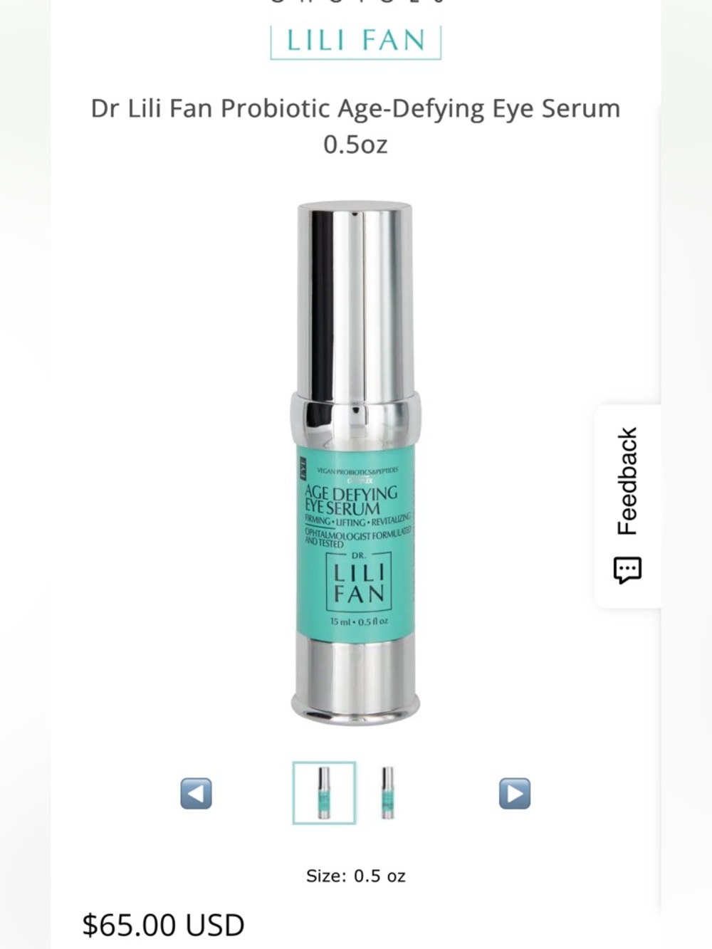 Dr. Lili Fan Age-Defying Eye Serum — Mint Green